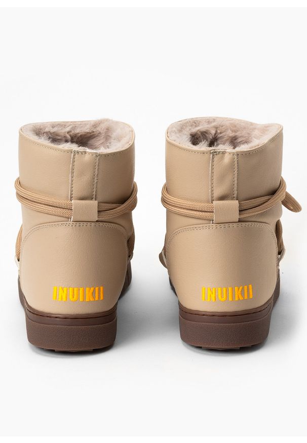Inuikii - INUIKII GRAPE Śniegowce damskie. Okazja: na spacer, do pracy, na co dzień. Kolor: beżowy. Styl: casual