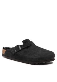 Birkenstock Klapki Boston Vl/Sheraling 0259881 Czarny. Kolor: czarny. Materiał: zamsz, skóra #1