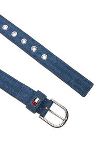 Tommy Jeans Pasek Damski Denim Cool 3.5 AW0AW18046 Niebieski. Kolor: niebieski. Materiał: materiał #2