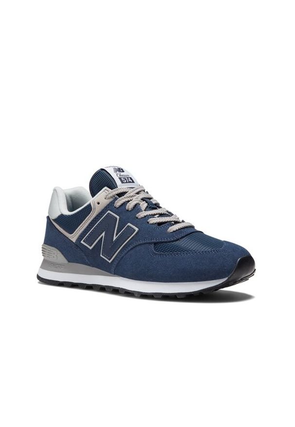 New Balance Sneakersy ML574EVN Granatowy. Kolor: niebieski. Materiał: zamsz, skóra. Model: New Balance 574