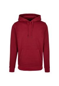 BUILD YOUR BRAND - Bluza Z Kapturem Unisex Dla Dorosłych. Typ kołnierza: kaptur. Kolor: czerwony, wielokolorowy, brązowy