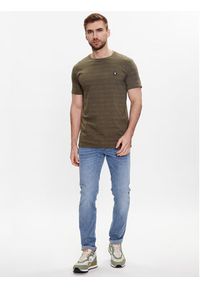 INDICODE T-Shirt Toddy 40-936 Khaki Regular Fit. Kolor: brązowy. Materiał: bawełna