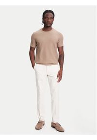 BOSS Chinosy P-Kaiton1 50543945 Écru Slim Fit. Materiał: syntetyk #3