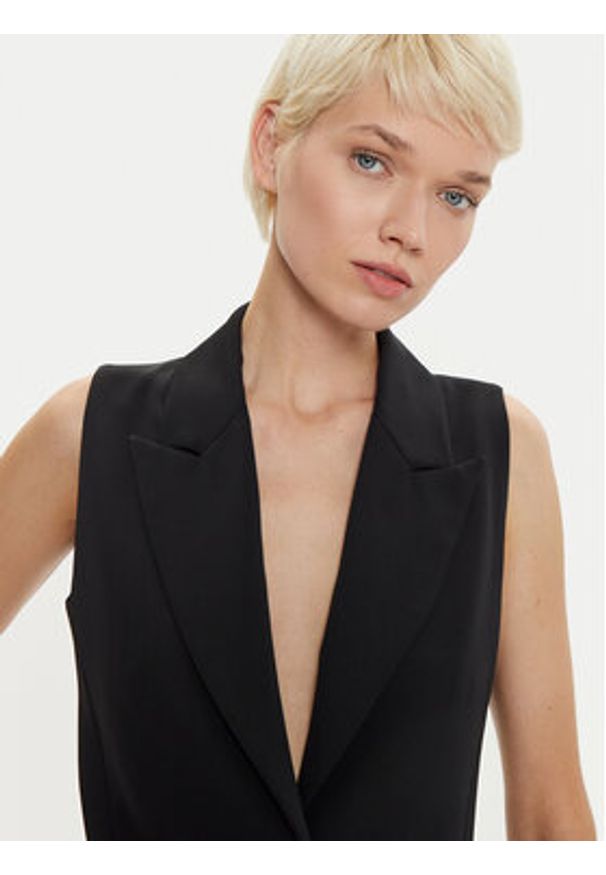 Imperial Kamizelka LC25IJX Czarny Slim Fit. Kolor: czarny. Materiał: syntetyk