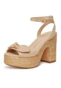 DeeZee Espadryle RT2206125 Beżowy. Kolor: beżowy. Materiał: materiał #7