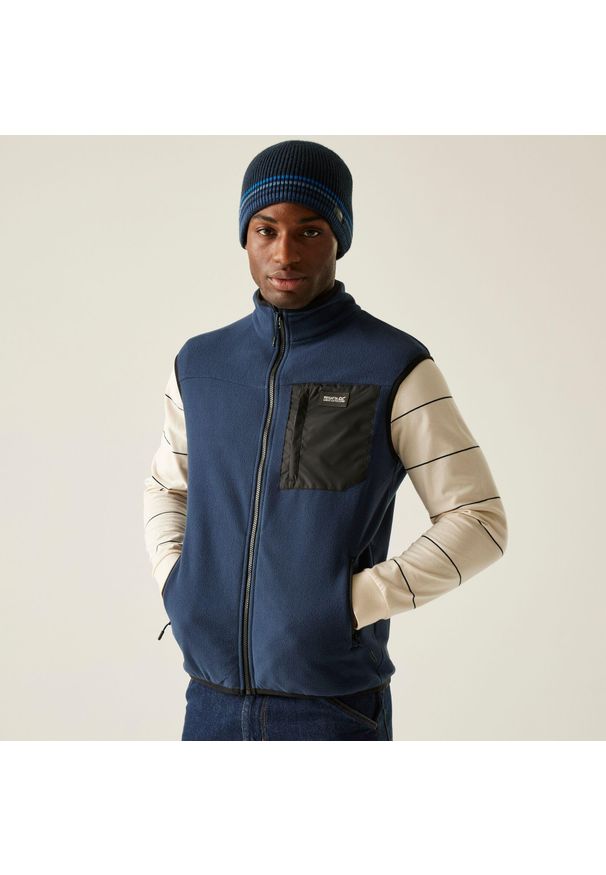 Regatta - Męski kamizelka Frankie. Kolor: niebieski. Sport: turystyka piesza