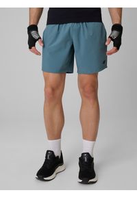 4f - 4F Spodenki treningowe szybkoschnące męskie - turkusowe XXL. Kolor: turkusowy. Materiał: materiał, dzianina, włókno. Sport: fitness #2