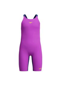 Strój startowy pływacki dla dziewczynek Speedo Endurance Max OpenBack. Kolor: niebieski, wielokolorowy, fioletowy #1