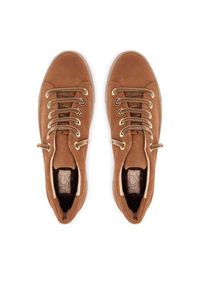 AGL Sneakersy Crystal New D925300FGKV153G594 Brązowy. Kolor: brązowy. Materiał: zamsz, skóra #4