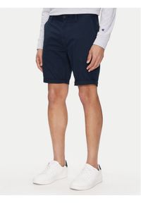 Tommy Jeans Szorty materiałowe Scanton DM0DM21950 Granatowy Slim Fit. Kolor: niebieski. Materiał: bawełna