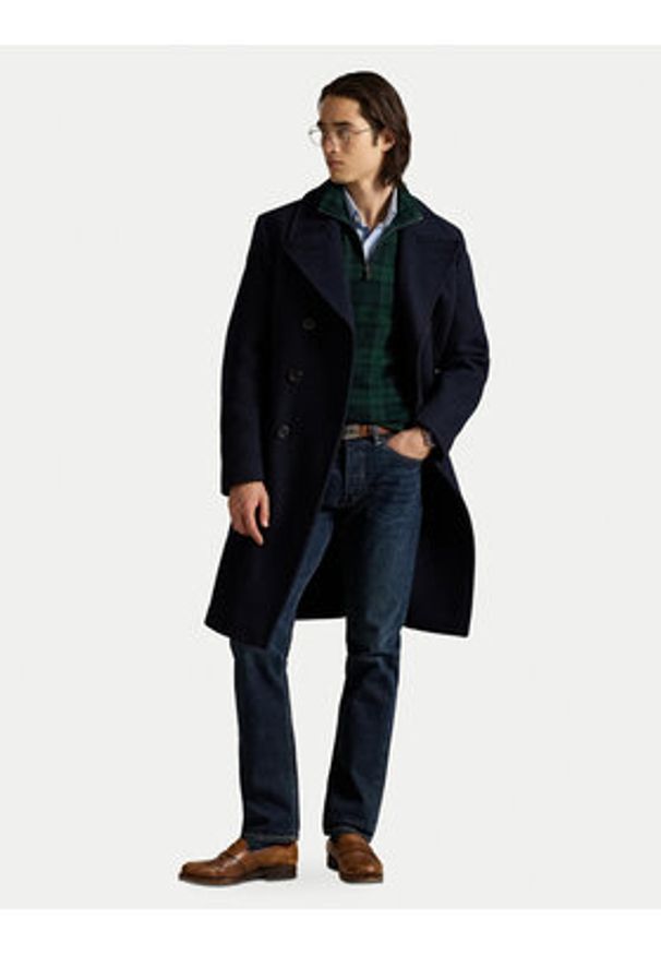 Polo Ralph Lauren Sweter 710981459001 Zielony Regular Fit. Typ kołnierza: polo. Kolor: zielony. Materiał: bawełna