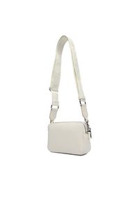 Calvin Klein Torebka Webbing Double Strap Camera Bag LV04F3165G Biały. Kolor: biały. Materiał: skórzane #4