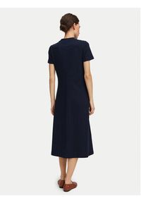 TOMMY HILFIGER - Tommy Hilfiger Sukienka codzienna WW0WW50825 Granatowy Regular Fit. Okazja: na co dzień. Kolor: niebieski. Materiał: bawełna. Typ sukienki: proste. Styl: casual #4