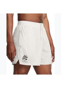 Spodenki koszykarskie męskie Under Armour Curry Splash Short. Kolor: beżowy