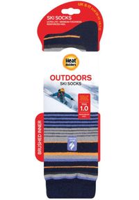 HEAT HOLDERS - Termiczne skarpetki narciarskie unisex 39-45. Kolor: niebieski. Materiał: akryl, elastan, nylon