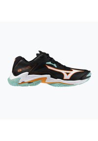 Buty do siatkówki Mizuno Wave Lightning Z8 black/tangelo/ice green. Kolor: czarny. Model: Mizuno Wave. Sport: siatkówka