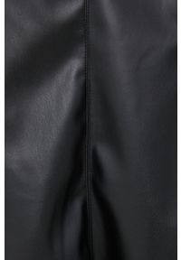 Answear Lab Spódnica kolor czarny midi rozkloszowana. Kolor: czarny. Materiał: skóra. Styl: wakacyjny #2