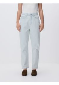 Reserved - Jeansy mom fit - niebieski. Kolor: niebieski #1