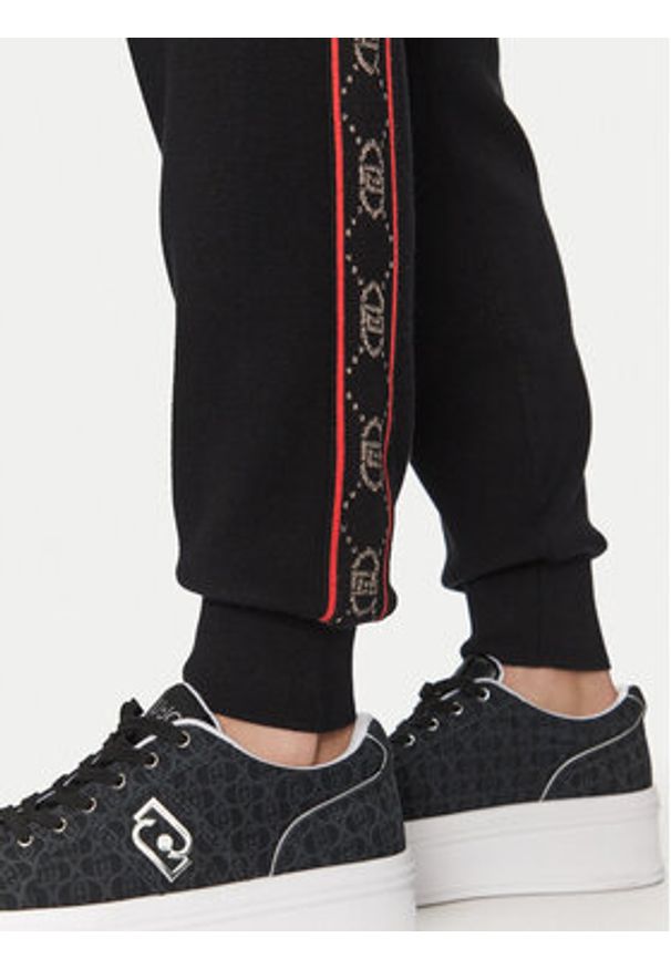 Liu Jo Sport Spodnie dresowe TF4226 MS63L Czarny Regular Fit. Kolor: czarny. Materiał: syntetyk