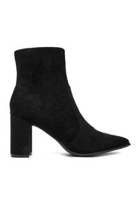 Jenny - JENNY Botki CEO-R25AW2401 Czarny. Kolor: czarny. Materiał: materiał