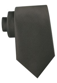 Krawat Męski - Angelo di Monti - Bardzo Ciemny Brąz, Drobna Faktura. Kolor: brązowy, beżowy, wielokolorowy. Materiał: tkanina. Styl: elegancki, wizytowy #1