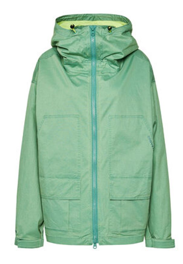 Converse Kurtka przejściowa Double Pocket 10021097-A03 Zielony Regular Fit. Kolor: zielony. Materiał: bawełna