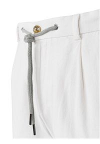 Bugatti Szorty materiałowe 1949-76419C M Biały Regular Fit. Kolor: biały. Materiał: bawełna #3