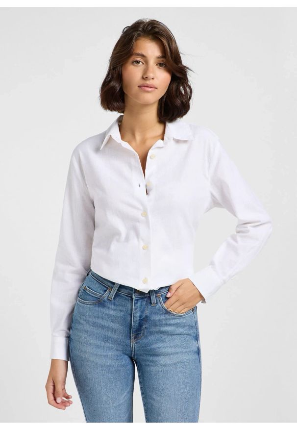 Lee - DAMSKA KOSZULA LEE POCKETLESS SHIRT BRIGHT WHITE 112363627