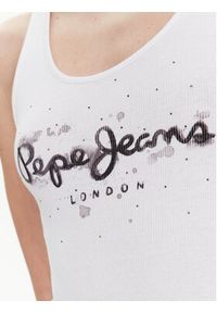 Pepe Jeans Top Ozella PL505474 Biały Regular Fit. Kolor: biały. Materiał: bawełna #2