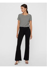 Vero Moda Spodnie materiałowe Kamma 10209858 Czarny Flared Fit. Kolor: czarny. Materiał: wiskoza