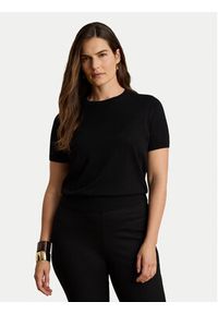 Lauren Ralph Lauren - LAUREN RALPH LAUREN T-Shirt 200P14055002 Czarny Regular Fit. Kolor: czarny #4