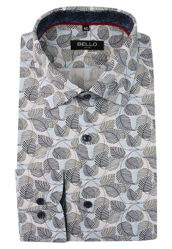 Elegancka koszula Bello z długim rękawem, długa, do pracy
