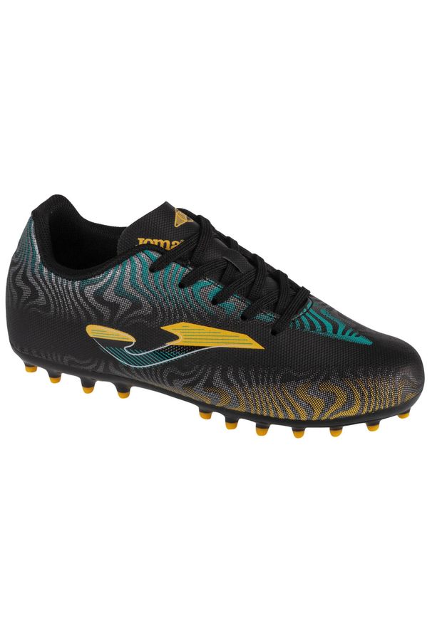 Buty piłkarskie dla dzieci Joma Evolution Jr 2401 Ag. Kolor: czarny. Materiał: syntetyk, materiał. Szerokość cholewki: normalna. Sport: piłka nożna