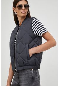 Mustang bezrękawnik damski kolor szary przejściowy. Okazja: na co dzień. Kolor: szary. Długość rękawa: bez rękawów. Styl: casual #1