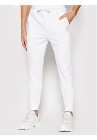 Karl Lagerfeld - KARL LAGERFELD Spodnie dresowe 705408 521900 Biały Regular Fit. Kolor: biały. Materiał: bawełna