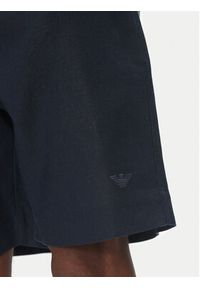Emporio Armani Szorty materiałowe EM000681 AF12356 UB102 Granatowy Regular Fit. Kolor: niebieski. Materiał: wiskoza, len #3