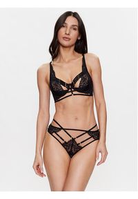 Hunkemöller Biustonosz push-up Iggy 201055 Czarny. Kolor: czarny. Materiał: syntetyk. Rodzaj stanika: push-up