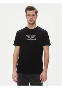 Armani Exchange T-Shirt XM000552 AF10356 UC001 Czarny Regular Fit. Kolor: czarny. Materiał: bawełna