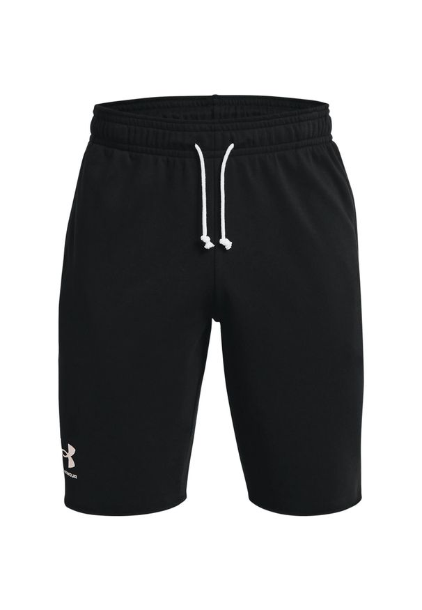 Szorty Under Armour Rival Terry, Mężczyźni. Kolor: czarny, biały, wielokolorowy. Materiał: materiał, bawełna. Sport: fitness