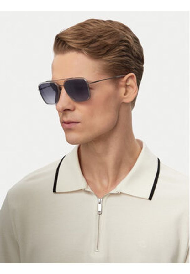 Hugo - HUGO Okulary przeciwsłoneczne 1404/G/S 208802 Srebrny. Kolor: srebrny