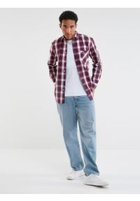 Big-Star - Koszula męska Anson 651. Typ kołnierza: kołnierzyk klasyczny. Kolor: czerwony. Materiał: denim, bawełna, jeans. Styl: klasyczny #3