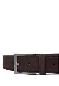 BOSS Pasek 50563958 Brązowy. Kolor: brązowy. Materiał: skóra, zamsz #2