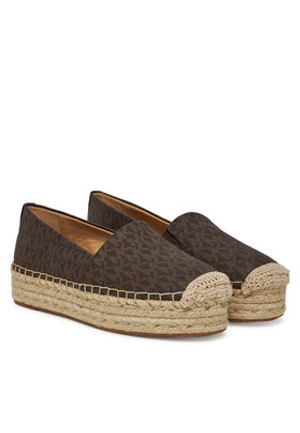 MICHAEL Michael Kors Espadryle Lynn 40S5LYFP1B Brązowy. Kolor: brązowy. Materiał: skóra