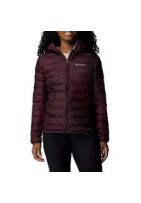 columbia - Kurtka COLUMBIA LAKE 22 II DOWN HOODED JA Bordeaux. Kolor: czerwony. Materiał: syntetyk #1
