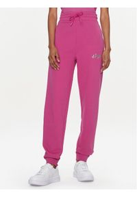 Hugo Spodnie dresowe Easy 50509171 Różowy Relaxed Fit. Kolor: różowy. Materiał: bawełna #1