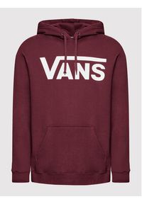 Vans Bluza VN0A456B Bordowy Regular Fit. Kolor: czerwony. Materiał: bawełna