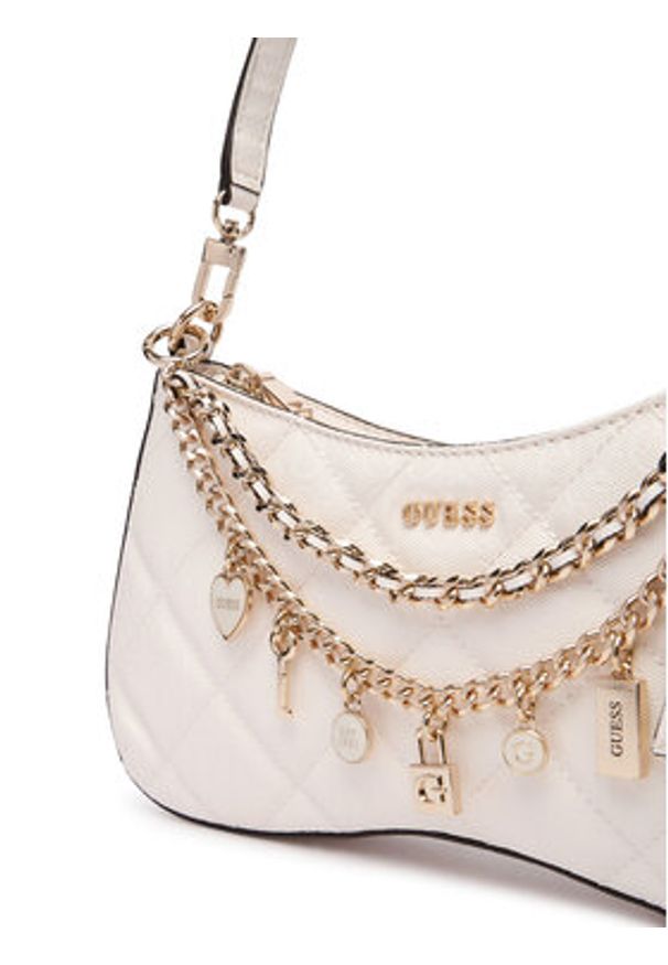 Guess Torebka HWGG99 12180 Écru. Kolor: kremowy. Materiał: skórzane