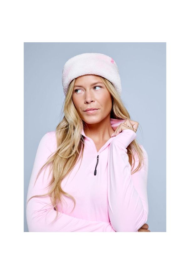 POEDERBAAS - Czapka - Teddy Twist - Różowa Multi. Kolor: różowy. Sezon: zima. Styl: sportowy