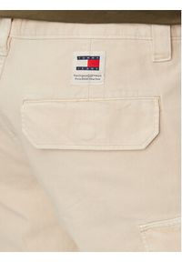 Tommy Jeans Szorty materiałowe Ethan DM0DM18809 Beżowy Regular Fit. Kolor: beżowy. Materiał: bawełna