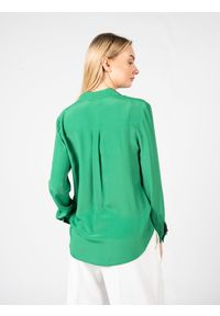 Pinko Koszula "Nora" | 100124 8889 | Kobieta | Zielony. Okazja: na co dzień, na spotkanie biznesowe. Kolor: zielony. Materiał: acetat, jedwab. Długość rękawa: długi rękaw. Długość: długie. Styl: casual, biznesowy, klasyczny, elegancki #4